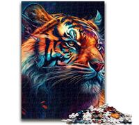 Jigsaws Puzzles 1000 Pieces for Teenagers Gifts The Mighty Tiger Suitable for Ages 14 And Up Family Games Deal As Gifts for The Whole Family 26x38cm
