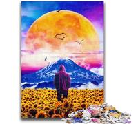 Jigsaws Puzzles 1000 Pieces for Teenagers Gifts The Sunflower Field Educational Game Challenge Toy Wall Decoration Unique Birthday And Xmas Gifts 38x26cm