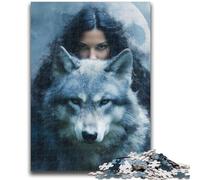 Jigsaws Puzzles 1000 Pieces for Teenagers Gifts The Wolf And The Girl Help The Brain Exercise Addictive Toys to Cultivate Patience A Work of Art 50x75cm