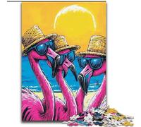 Jigsaws Puzzles 1000 Pieces for Teenagers Gifts Three Flamingos Brain Intelligence Challenge Addictive Toys Birthday Present, Gifts, Wall Art (size 26x38cm)