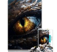 Jigsaws Puzzles 1000 Pieces for Teenagers Gifts Thunder Dragons Topaz Eye Puzzles,Quiz Game for Is Ideal As A Gift for The Whole Family 38x26cm