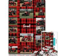 Jigsaws Puzzles 1000 Pieces for Teenagers Gifts Tractor Collage 1000 Piece Puzzle,Educational Games Home Decoration Birthday Present, Gifts, Wall Art 75x50cm