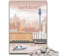 Jigsaws Puzzles 1000 Pieces for Teenagers Gifts Travel to Auckland Teenager Jigsaw,learning Educational for Is Ideal As A Gift for The Whole Family (50x75cm)