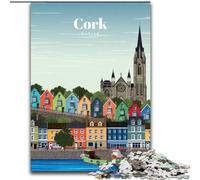 Jigsaws Puzzles 1000 Pieces for Teenagers Gifts Travel to Cork for And from 14 Years And over Play Toys Because It Is Ideal As A Gift for The Whole Family (26x38cm) 1000pcs