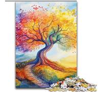 Jigsaws Puzzles 1000 Pieces for Teenagers Gifts Tree of Life, Challenging Difficult with Fully Interlocking Randomly Shaped Pieces (Size 26x38cm)