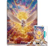 Jigsaws Puzzles 1000 Pieces for Teenagers Gifts Unicorn Angel 1000 Pieces for Teenagers,Stress Reliever Staycation Kill Time Parent-child Interaction (size 75x50cm)