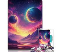 Jigsaws Puzzles 1000 Pieces for Teenagers Gifts Universe Planet Adult Jigsaw,Family Educational Games Home Decoration Gift (size 75x50cm)