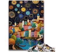 Jigsaws Puzzles 1000 Pieces for Teenagers Gifts Urban Landscape Art 1000 Piece Puzzle,Perfect for Game Nights, Colorful Toy for Home Gift (75x50cm)