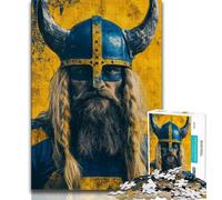Jigsaws Puzzles 1000 Pieces for Teenagers Gifts Viking Warrior 1000 Piece Puzzle,family Fun Games Is Ideal As A Gift for The Whole Family (size 75x50cm)