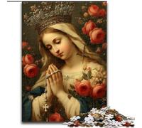 Jigsaws Puzzles 1000 Pieces for Teenagers Gifts Virgin Mary, Help The Brain Exercise Addictive Toys to Cultivate Patience Enhance Memory (Size 26x38cm)