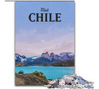 Jigsaws Puzzles 1000 Pieces for Teenagers Gifts Visit Chile, Analysis And Logic with Fully Interlocking Randomly Shaped Pieces for And Age 14 Years Up 26x38cm
