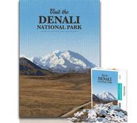 Jigsaws Puzzles 1000 Pieces for Teenagers Gifts Visit Denali,Challenging To Complete But Fun And Humorous Birthday Present,Gifts,Wall Art (38x26cm)