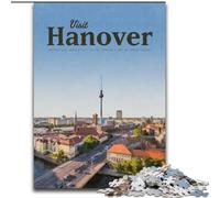 Jigsaws Puzzles 1000 Pieces for Teenagers Gifts Visit Hanover for And from 14 Years And over Play Toys Because It Is Ideal As A Gift for The Whole Family (50x75cm) 1000pcs