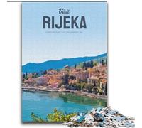 Jigsaws Puzzles 1000 Pieces for Teenagers Gifts Visit Rijeka, Analysis And Logic with Fully Interlocking Randomly Shaped Pieces for And Age 14 Years Up 75x100cm