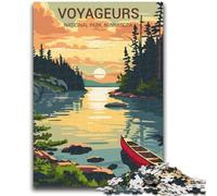 Jigsaws Puzzles 1000 Pieces for Teenagers Gifts Voyageurs National Park Sunset Teenager Jigsaw,learning Educational for Is Ideal As A Gift for The Whole Family (26x38cm)