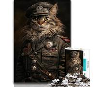 Jigsaws Puzzles 1000 Pieces for Teenagers Gifts Warrior Cat Teenager Puzzles,Family Entertainment Toys with Matching Poster And Trivia Sheet (size 75x50cm)
