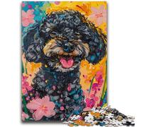 Jigsaws Puzzles 1000 Pieces for Teenagers Gifts Watercolor Poodle Family Entertainment Toys Educational Game for Birthday, Chrismas for Ages 14+ 50x75cm