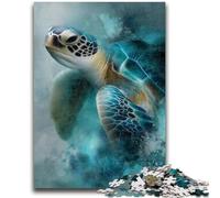 Jigsaws Puzzles 1000 Pieces for Teenagers Gifts Watercolor Turtle 1000 Piece Puzzle,Fun Activity for Home, Rainy Days Toys, Birthday Gifts (38x26cm)