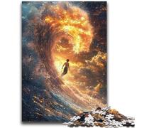 Jigsaws Puzzles 1000 Pieces for Teenagers Gifts Waves at Sunset Teenager Jigsaw,Learning Educational Toys Family Games Unique Birthday And Gifts (75x50cm)