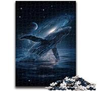 Jigsaws Puzzles 1000 Pieces for Teenagers Gifts Whales Under The Night Sky Teenager Jigsaw,Learning Educational Toys Family Games Unique Birthday And Gifts (75x50cm)
