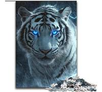 Jigsaws Puzzles 1000 Pieces for Teenagers Gifts White Tiger Brain Intelligence Challenge Addictive Toys Birthday Present, Gifts, Wall Art (size 26x38cm)