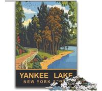 Jigsaws Puzzles 1000 Pieces for Teenagers Gifts Yankee Lake, Analysis And Logic with Fully Interlocking Randomly Shaped Pieces for And Age 14 Years Up 75x100cm