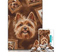 Jigsaws Puzzles 1000 Pieces for Teenagers Gifts Yorkshire Terrier Collage 1000 Pieces for Teenagers,for Challenging Toy Game And Family Play (size 75x50cm)
