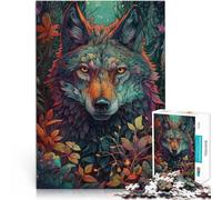 Jigsaws Puzzles 2000 Piece For Adults teenagers Abstract Wolf Made of cardboard,Suitable for people aged 14 and above Train your brain and your hands Birthday gift。size:70x100cm/27.5x39.3inch