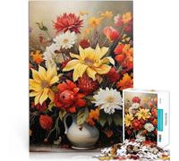 Jigsaws Puzzles 2000 Piece For Adults teenagers Autumn Flowers Made of cardboard Suitable for ages 14 and up Relaxing games Improving love between couples。size：70x100cm/27.5x39.3inch