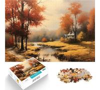 Jigsaws Puzzles 2000 Piece For Adults teenagers “Fall landscape ” Made of cardboard，for and from 14 years and over unique challenge game great size：70x100cm/27.5x39.3inch