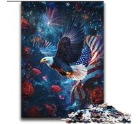 Jigsaws Puzzles 2000 Pieces for Adults Gifts American Flag Eagle Challenging Game Gifts for Is Ideal As A Gift for The Whole Family 70x100cm