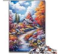 Jigsaws Puzzles 2000 Pieces for Adults Gifts Autumn Arrives at The House Stress Reliever Staycation Kill Time Home Decoration Toys 70x100cm