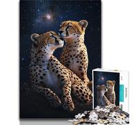 Jigsaws Puzzles 2000 Pieces for Adults Gifts Galaxy Cheetah,Learning Educational Toys Family Games Unique Birthday And Gifts 70x100cm