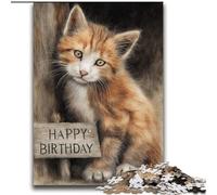 Jigsaws Puzzles 2000 Pieces for Adults Gifts Happy Birthday Cat Stress Reliever Staycation Kill Time Home Decoration Toys 70x100cm