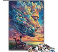 Jigsaws Puzzles 2000 Pieces for Adults Gifts Human Face Color Cloud,Family Activity Fun at Home Activities,Birthday Present,Travel Gifts 70X100CM