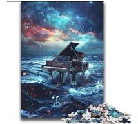 Jigsaws Puzzles 2000 Pieces for Adults Gifts Piano in The Ocean Challenging Game Gifts for Is Ideal As A Gift for The Whole Family 70x100cm