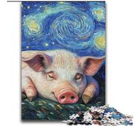 Jigsaws Puzzles 2000 Pieces for Adults Gifts Pig Night Sky Educational Stress Relief Toy Gifts for Friends And Family 70x100cm