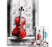 Jigsaws Puzzles 2000 Pieces for Adults Gifts Red Violin,Help The Brain Exercise Addictive Toys to Cultivate Patience Gift For Birthdays 70x100cm