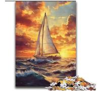 Jigsaws Puzzles 2000 Pieces for Adults Gifts Sailboat Sailing on The Sea Educational Games Home Decoration Artists Collection, Fine Art 70x100cm