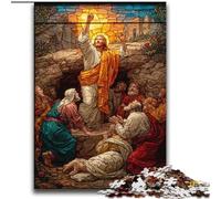 Jigsaws Puzzles 2000 Pieces for Adults Gifts Stained Glass Jesus Educational Games Home Decoration Artists Collection, Fine Art 70x100cm
