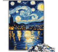 Jigsaws Puzzles 2000 Pieces for Adults Gifts Starry Night Van Gogh for Age 14 Years And over Decompressing Intellectual Educational Toy Great Gift 70x100cm