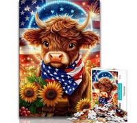 Jigsaws Puzzles 2000 Pieces for Adults Gifts Sunflower Yak,Learning Educational Toys Family Games Unique Birthday And Gifts 70x100cm