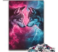 Jigsaws Puzzles 2000 Pieces for Adults Gifts TwoWolves,Educational Games Home Decoration Unique Home Decor And Gifts 70X100cm