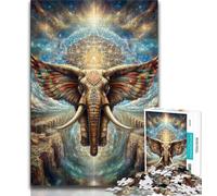 Jigsaws Puzzles 2000 Pieces for Teenagers Gifts Animal Psychedelic Elephant,Toys Educational Games Stress Relieving Unique Home Decor And Gifts 70x100cm