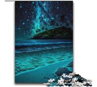 Jigsaws Puzzles 2000 Pieces for Teenagers Gifts Beach Night Scene for Educational Game Challenge Toy Birthday Present, Gifts 70x100cm
