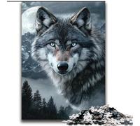 Jigsaws Puzzles 2000 Pieces for Teenagers Gifts Gray Wolf,Challenging To Complete But Fun And Humorous Birthday Present,Gifts,Wall Art 70X100cm