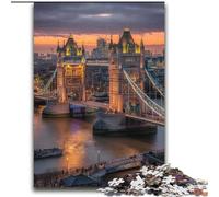 Jigsaws Puzzles 2000 Pieces for Teenagers Gifts London Bridge,for Educational Game Challenge Toy Artists Collection,Fine Art 70X100CM