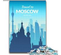 Jigsaws Puzzles 2000 Pieces for Teenagers Gifts Moscow Russia, Learning Educational Toys Unique Birthday And Gifts for Age 14+ 70x100cm