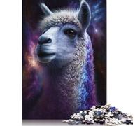 Jigsaws Puzzles 500 Pieces Adult Puzzle Galaxy Animal Alpaca Puzzles Jigsaws Art Diy Game Gift Toy Family Game 500pcs (52x38cm)