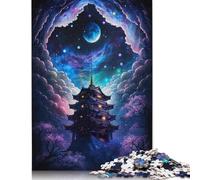 Jigsaws Puzzles 500 Pieces Adult Puzzle Galaxy Japan Temple Puzzles Jigsaws Art Diy Game Gift Toy Family Game 500pcs (52x38cm)